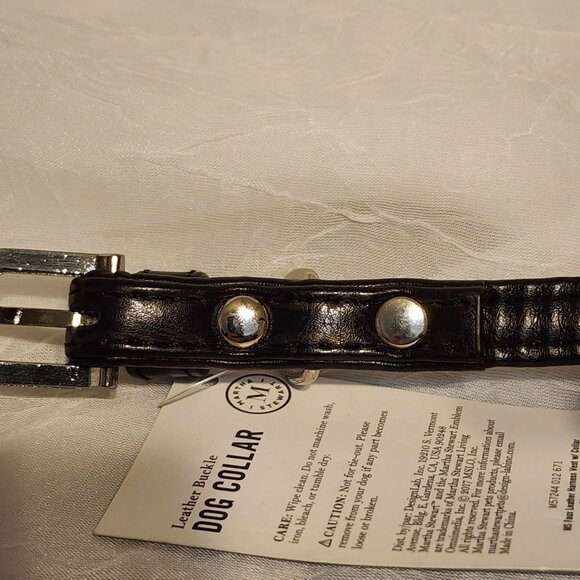 Dog / Cat Collar Leather - Size 12 - Martha Stewart - Picture 6 of 6